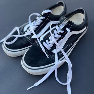 VANS sneakers black with white laces